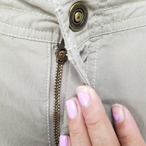 Kuhl Pants Womens 14 Tan Stretch Roll Tab Cargo Gorpcore - Picture 4 of 16